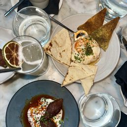 Lentil soup, kibbeh Lentil soup, kibbeh