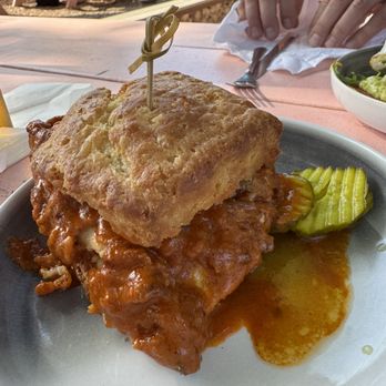 Better Half Coffee & Cocktails - Fried Chicken Biscuit (spicy) - Cafes Near Me - Austin, Texas Better Half Coffee & Cocktails - Fried Chicken Biscuit (spicy) - Cafes Near Me - Austin, Texas