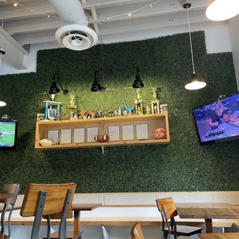The Crispy Coop - Dining area at the Grandview location - Chicken Wings Near Me - Columbus, Ohio The Crispy Coop - Dining area at the Grandview location - Chicken Wings Near Me - Columbus, Ohio