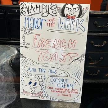 Vampire Penguin - Specials board! - Shaved Ice Near Me - Mount Pleasant, South Carolina