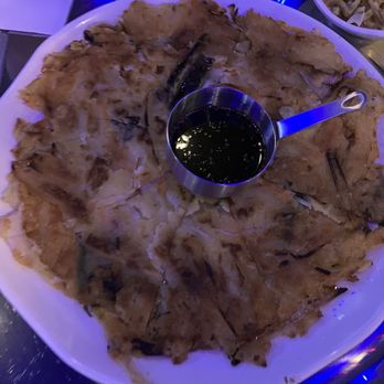 Pocha K-BBQ - Pajeon Ha-meul (seafood pancake) - Korean Near Me - Blue Bell, Pennsylvania