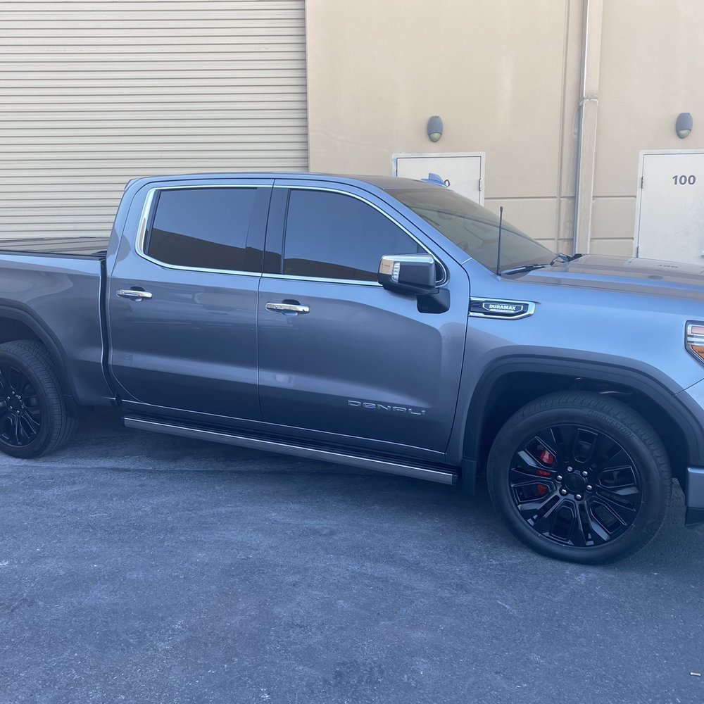 My Wheel Guy - Satin Black powder coating with red calibers - Wheel & Rim Repair Near Me - Henderson, Nevada My Wheel Guy - Satin Black powder coating with red calibers - Wheel & Rim Repair Near Me - Henderson, Nevada
