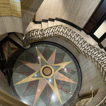 Bottleworks Hotel - The beautiful original floor revived in the hotel side entrance - Hotels Near Me - Indianapolis, Indiana