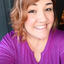 Deja Vu Salon - This isn't the best picture two show off my hair, but you get the point. She even curled it for me! :D