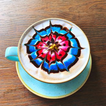 Wild Oak Cafe - Rainbow Latte - Cafes Near Me - Glendale, California