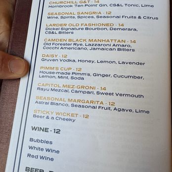 Camden Spit & Larder - Drink menu - Brasseries Near Me - Sacramento, California Camden Spit & Larder - Drink menu - Brasseries Near Me - Sacramento, California