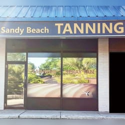 Sandy Beach Tanning Studio - NEW Store front & Signs!
