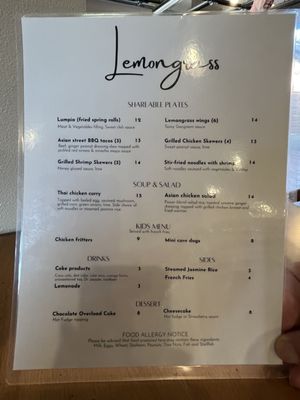 Menu photo 4 Lemongrass Bar & Kitchen Hill City, SD Menu photo 4 Lemongrass Bar & Kitchen Hill City, SD