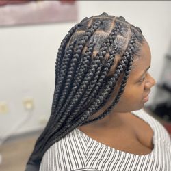 8th Of November Hair - Large Knotless Braids