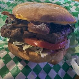Bacon, Mushroom, 3 Cheese Burger