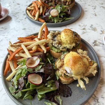 Chillax Eatery & Mart - Portobello eggs Benedict - Noodles Near Me - Toronto, Ontario