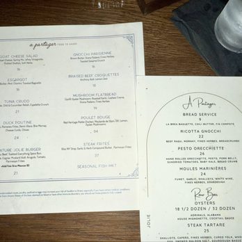 Jolie - Menu - Cocktail Bars Near Me - New Orleans, Louisiana