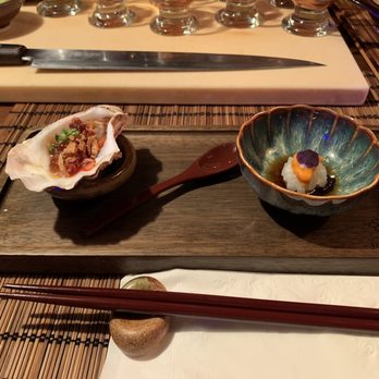Sushi On Me - I only got a photo of the first dish because the rest of the time I just experienced it - Japanese Near Me - Jackson Heights, New York