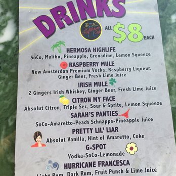 The Lighthouse Cafe - Drink Menu - Music Venues Near Me - Hermosa Beach, California The Lighthouse Cafe - Drink Menu - Music Venues Near Me - Hermosa Beach, California