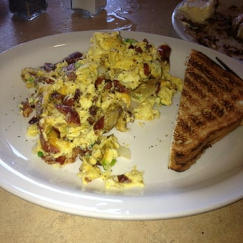 Cafe Cup - 1/2 Potato scramble with bacon & toast - Breakfast & Brunch Near Me - Huntington Beach, California Cafe Cup - 1/2 Potato scramble with bacon & toast - Breakfast & Brunch Near Me - Huntington Beach, California