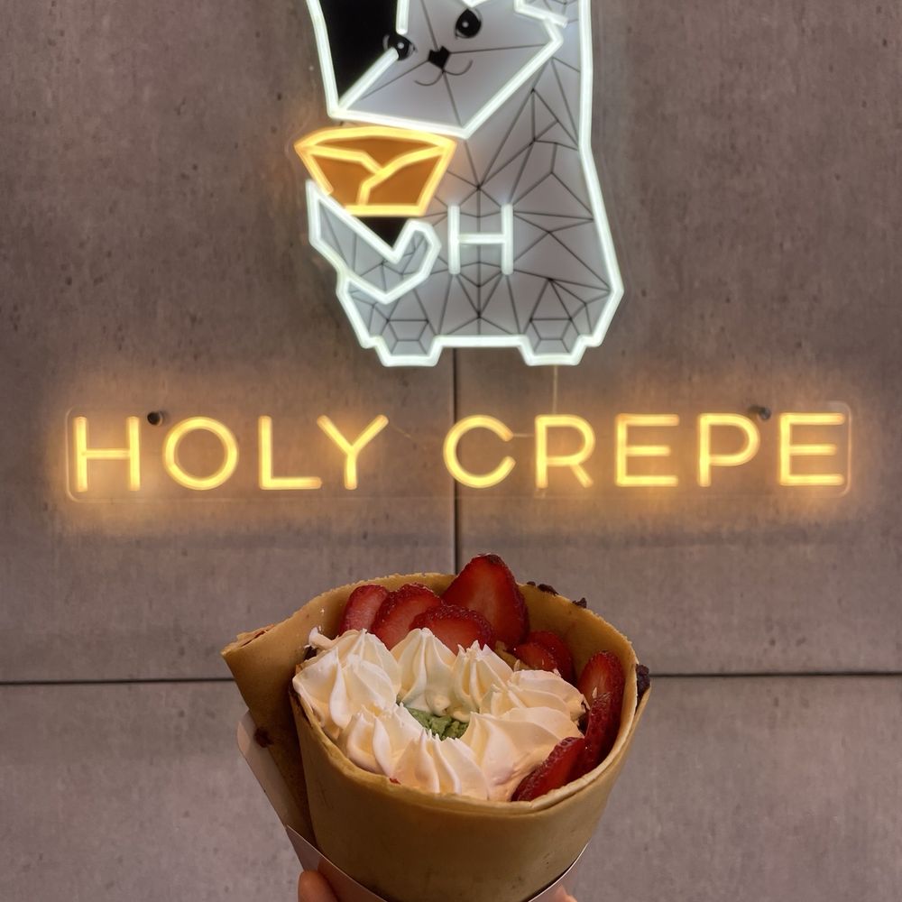 Holy Crepe - matcha, strawberry, + red bean crepe - Creperies Near Me - San Francisco, California