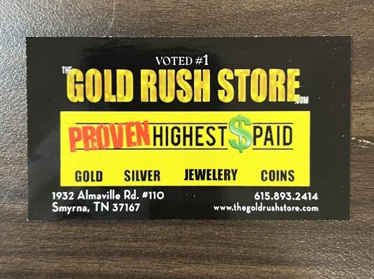 The Gold Rush Store on Yelp