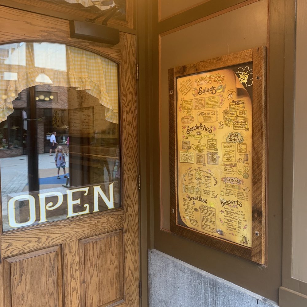 The Yellow Deli - Outside menu board - Desserts Near Me - Ithaca, New York