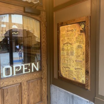 The Yellow Deli - Outside menu board - Desserts Near Me - Ithaca, New York