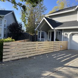 Front fence (unstained) Front fence (unstained)