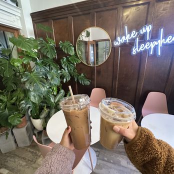 Sleepyhead Coffee - Iced Peppermint Mocha & Iced Lavender Latte (both with oat milk) - Coffee & Tea Near Me - Chattanooga, Tennessee Sleepyhead Coffee - Iced Peppermint Mocha & Iced Lavender Latte (both with oat milk) - Coffee & Tea Near Me - Chattanooga, Tennessee