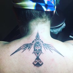 My dot work crow courtesy of Jeremiah