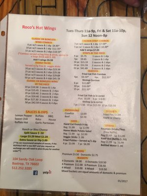 Menu photo 7 Roco's Hot Wings Bastrop, TX Menu photo 7 Roco's Hot Wings Bastrop, TX