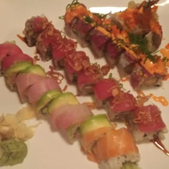 Wild Ginger - Rainbow roll, Power roll, and Triple tuna roll. - Asian Fusion Near Me - Midlothian, Virginia Wild Ginger - Rainbow roll, Power roll, and Triple tuna roll. - Asian Fusion Near Me - Midlothian, Virginia