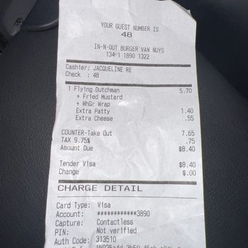 In-N-Out Burger - My price for a flying Dutchman at a Patty - American Near Me - Van Nuys, California