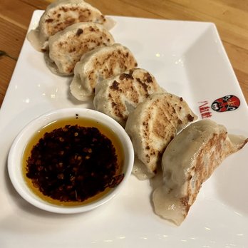 Chiho Bistro - Chinese Chive Pork Potstickers (6) - - Noodles Near Me - Seattle, Washington Chiho Bistro - Chinese Chive Pork Potstickers (6) - - Noodles Near Me - Seattle, Washington