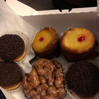 The Doughnut House - Pineapple upside down donut, apple fritters, and chocolate pudding filled donuts. OMG! - Donuts Near Me - Klamath Falls, Oregon