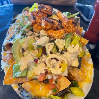 Gaffers - Blackened shrimp nachos - Bars Near Me - Emerald Isle, North Carolina