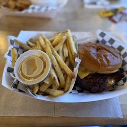 Smileys Burger Club - Single Burger and Seasoned Fries