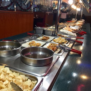 Lucky Village - COLD BUFFET LINE: soup,fruit, sauces, sushi and desserts. - Chinese Near Me - Natchitoches, Louisiana