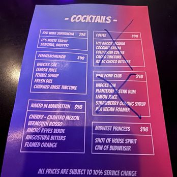 The Pontiac - Menu 2 of 2 - Bars Near Me - Hong Kong, HK