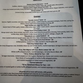 Greenhouse Restaurant - Menu - New American Near Me - Gig Harbor, Washington Greenhouse Restaurant - Menu - New American Near Me - Gig Harbor, Washington