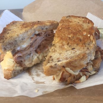 Faire Market & Cafe - Smoked turkey on rye with gruyere and slaw and some crazy good pickes - Coffee & Tea Near Me - Wilmington, Delaware Faire Market & Cafe - Smoked turkey on rye with gruyere and slaw and some crazy good pickes - Coffee & Tea Near Me - Wilmington, Delaware
