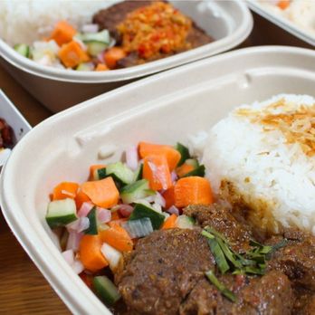 Nusa - Caramelized spiced beef (Beef Rendang) box - Indonesian Near Me - San Francisco, California Nusa - Caramelized spiced beef (Beef Rendang) box - Indonesian Near Me - San Francisco, California