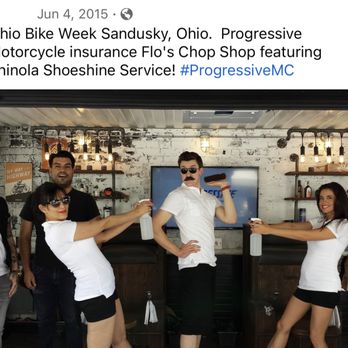 Shinola Shoe Shine Service - Flo's Chop Shop offered beard trims and shoeshines at motorcycle rallies across the nation, and Shinola brought it's A game #Progressive - Shoe Shine Near Me Shinola Shoe Shine Service - Flo's Chop Shop offered beard trims and shoeshines at motorcycle rallies across the nation, and Shinola brought it's A game #Progressive - Shoe Shine Near Me