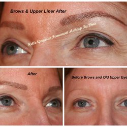 Hello Gorgeous Permanent Makeup By Dina - Brows and upper liner, wake up with makeup!