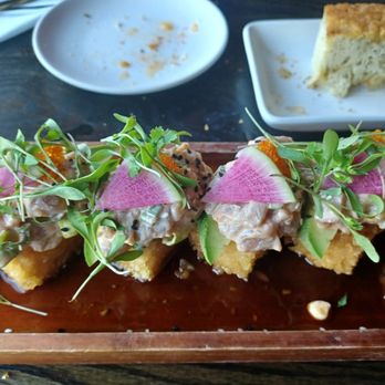 Roth SocialHouse - Crispy Rice Cakes with Spicy Tuna. - New American Near Me - Turlock, California