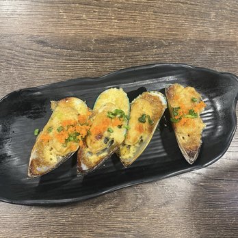 AYCE Sushi SCM - A02. Baked Mussel - Japanese Near Me - Santa Ana, California