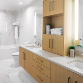Two Lincoln Tower - Bathroom at Two Lincoln Apartments - Apartments Near Me - Bellevue, Washington Two Lincoln Tower - Bathroom at Two Lincoln Apartments - Apartments Near Me - Bellevue, Washington