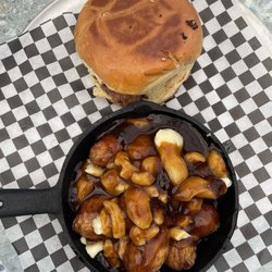 Bowen Island Golf Club - Spicy fried chicken sandwich with poutine (+$4)