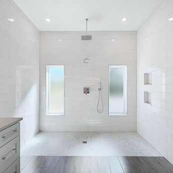 Goodrich Designs - Tom and Lynn's job this is a curb less shower main floor and shower floor are the same height one of my favorites. - General Contractors Near Me Goodrich Designs - Tom and Lynn's job this is a curb less shower main floor and shower floor are the same height one of my favorites. - General Contractors Near Me