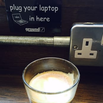 Ground Espresso Bar - Power points at nearly every table - Coffee & Tea Near Me - Belfast, BFS Ground Espresso Bar - Power points at nearly every table - Coffee & Tea Near Me - Belfast, BFS