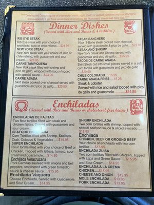 Menu photo 5 El Azteca Family Restaurant Show Low, AZ