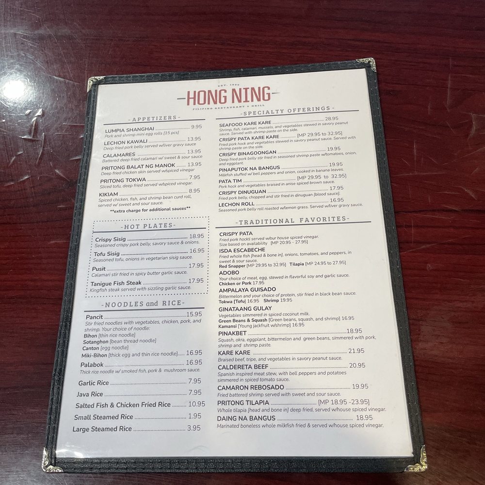 Menu Menu