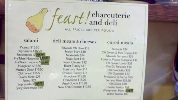Menu photo 7 Feast Charlottesville, VA