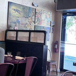 View of the entry from the table.
